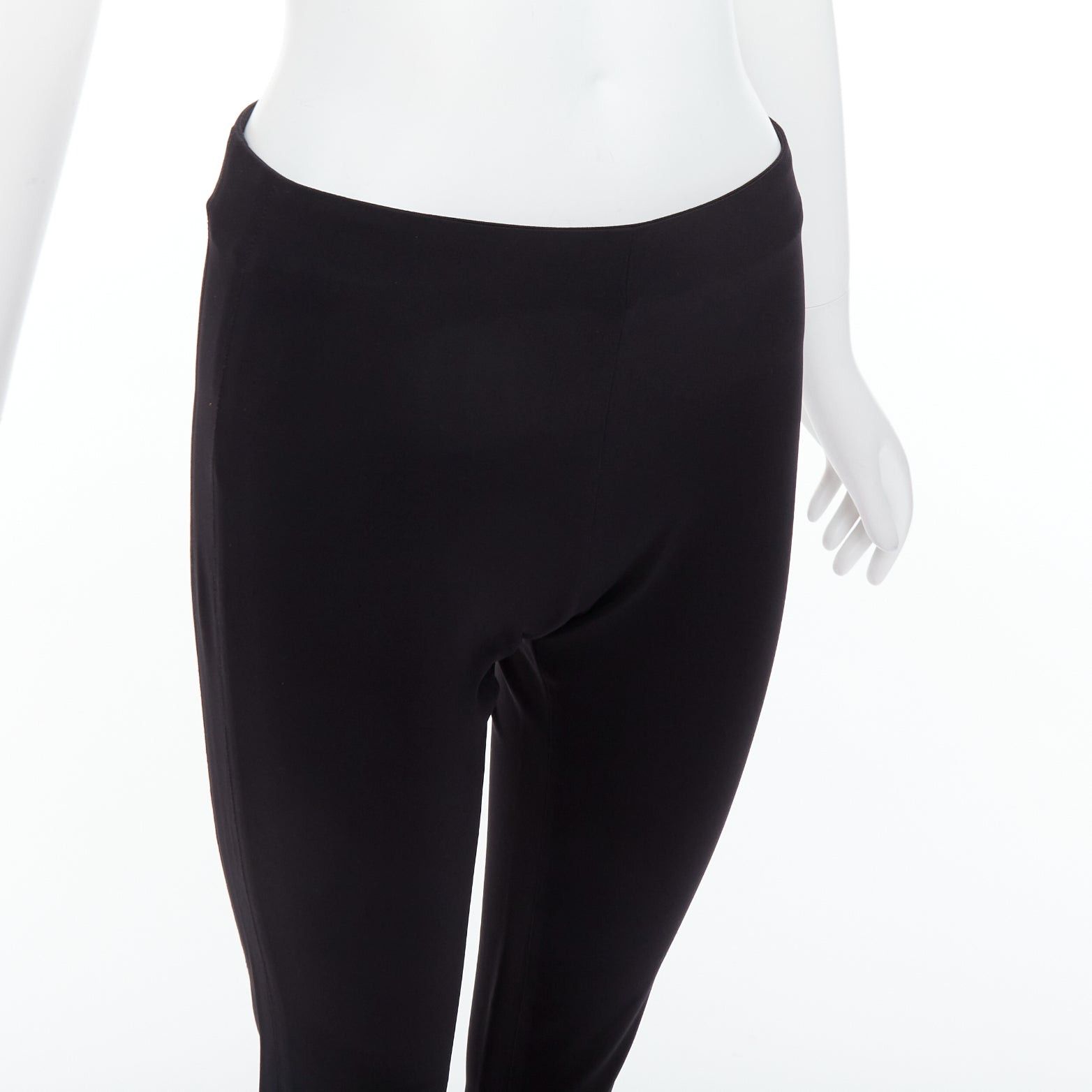 Balenciaga BALENCIAGA 2014 black side zip mid waist moto trousers FR38 M Size 28" / US 6 / IT 42 - 2 Thumbnail