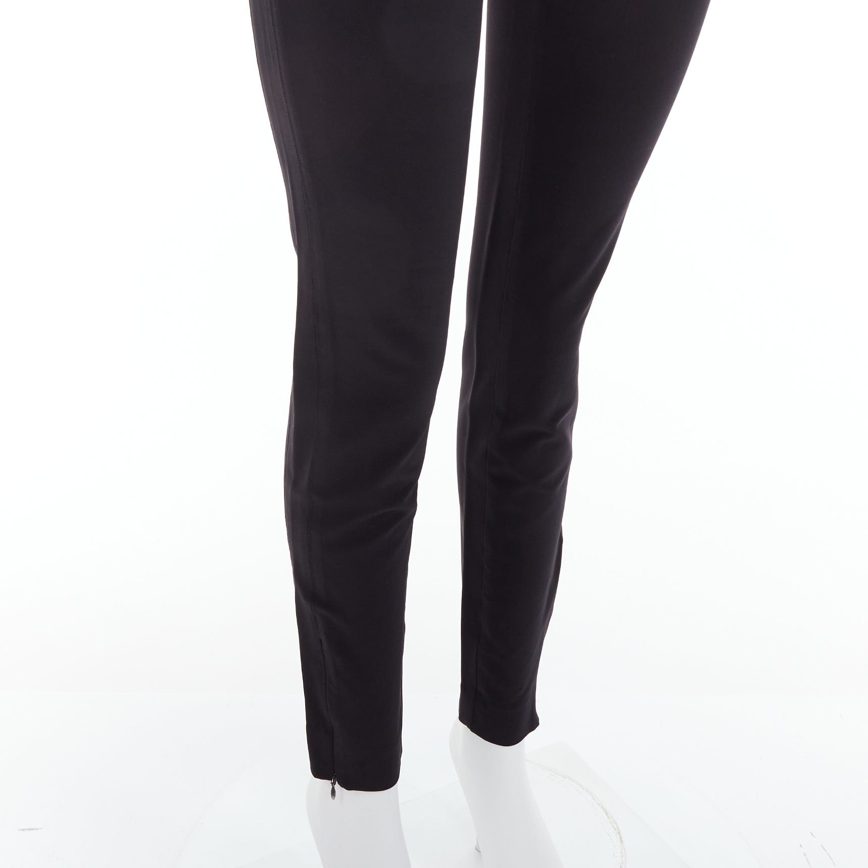 Balenciaga BALENCIAGA 2014 black side zip mid waist moto trousers FR38 M Size 28" / US 6 / IT 42 - 7 Thumbnail