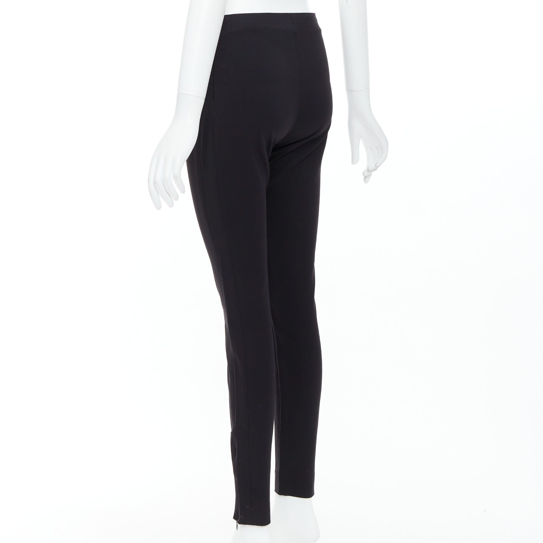 Balenciaga BALENCIAGA 2014 black side zip mid waist moto trousers FR38 M Size 28" / US 6 / IT 42 - 6 Thumbnail