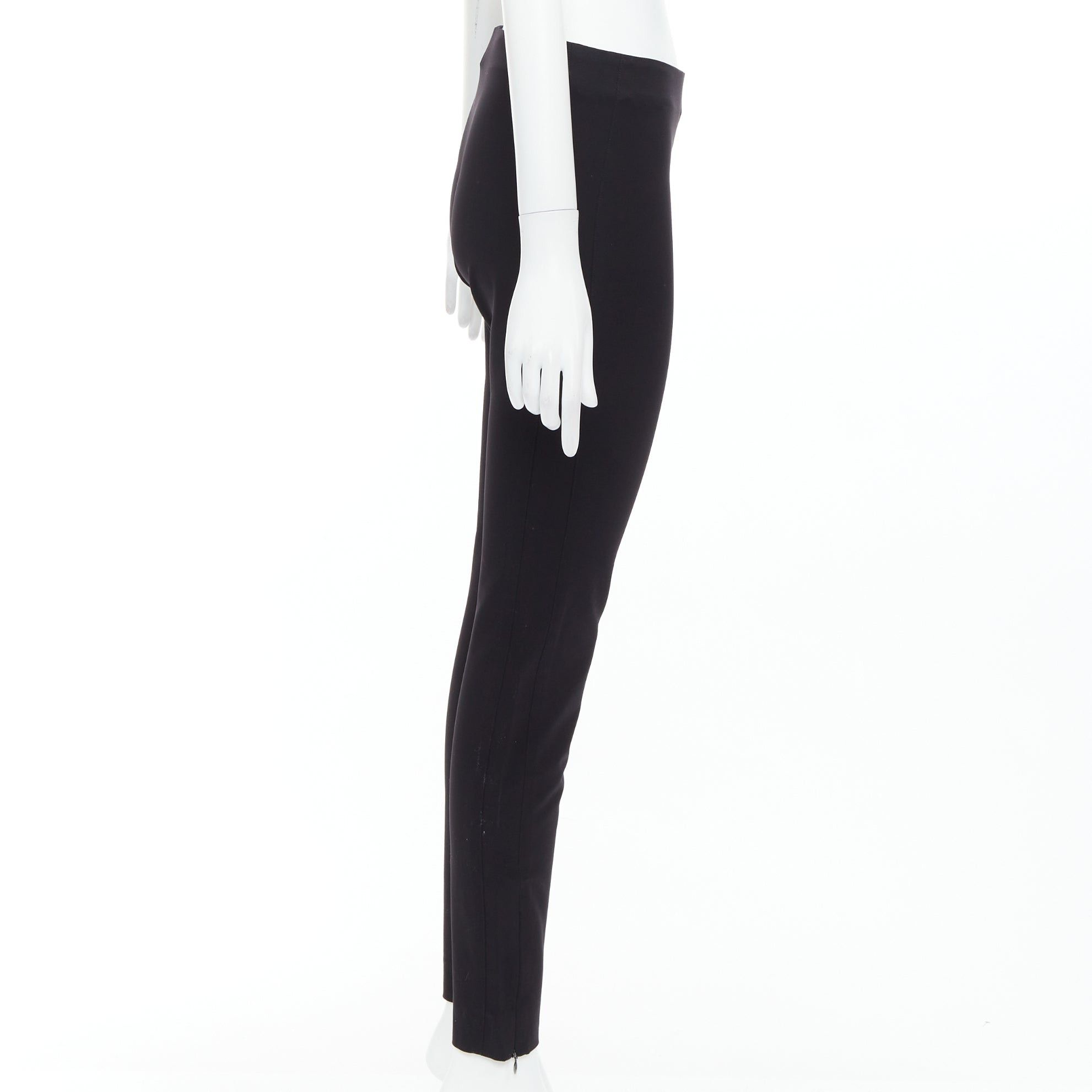 Balenciaga BALENCIAGA 2014 black side zip mid waist moto trousers FR38 M Size 28" / US 6 / IT 42 - 4 Thumbnail