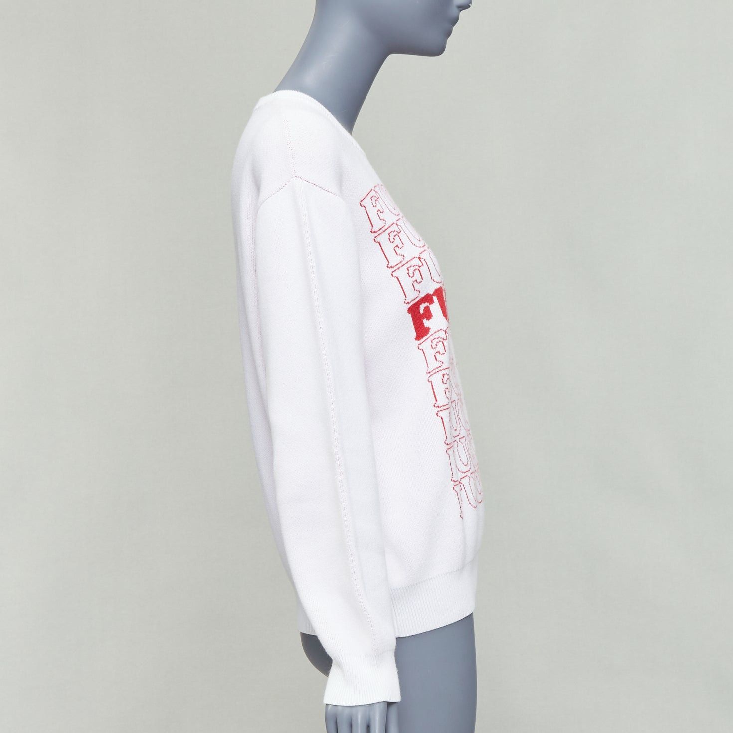 Supreme SUPREME Hysteric Glamour white red F YOU slogan pullover sweater S Size M / US 6-8 / IT 42-44 - 4 Thumbnail