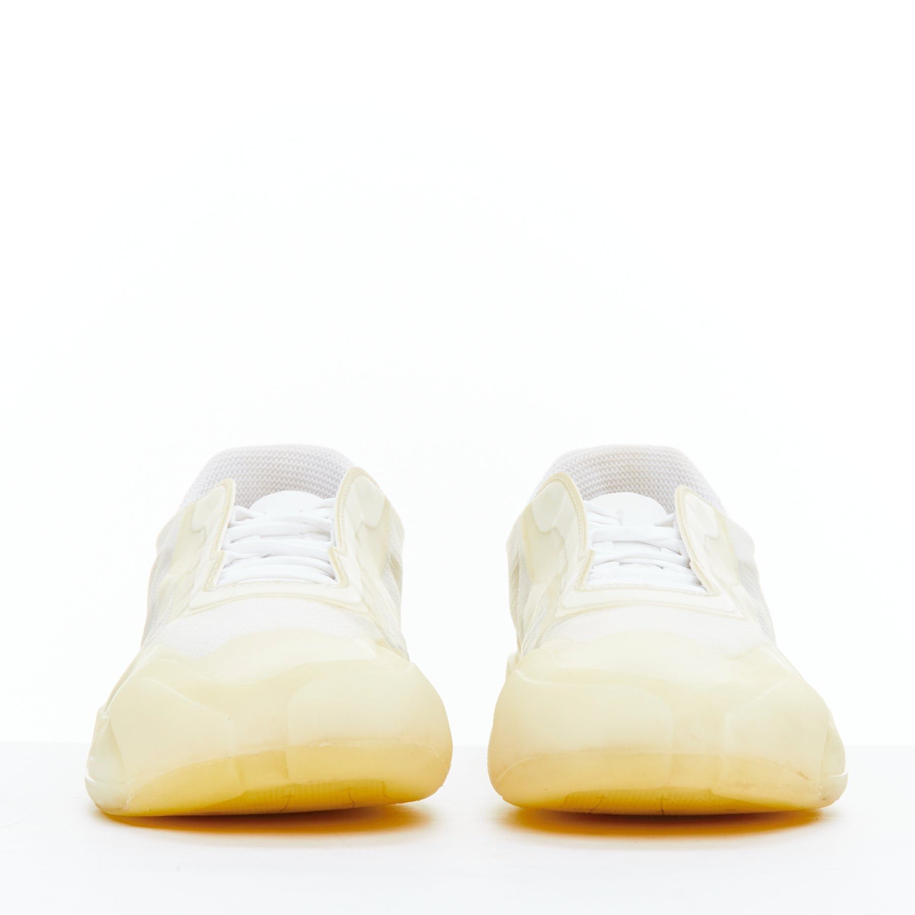 Prada PRADA ADIDAS Luna Rossa 21 white clear rubber mesh sneakers US6.5 EU36.5 Size US 6.5 / IT 36.5 - 4 Thumbnail