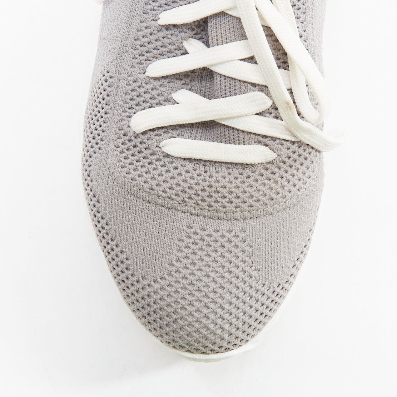 Dior DIOR HOMME B21 Sockes grey white logo knit low top lace sneakers Size US 5 / IT 35 - 6 Thumbnail