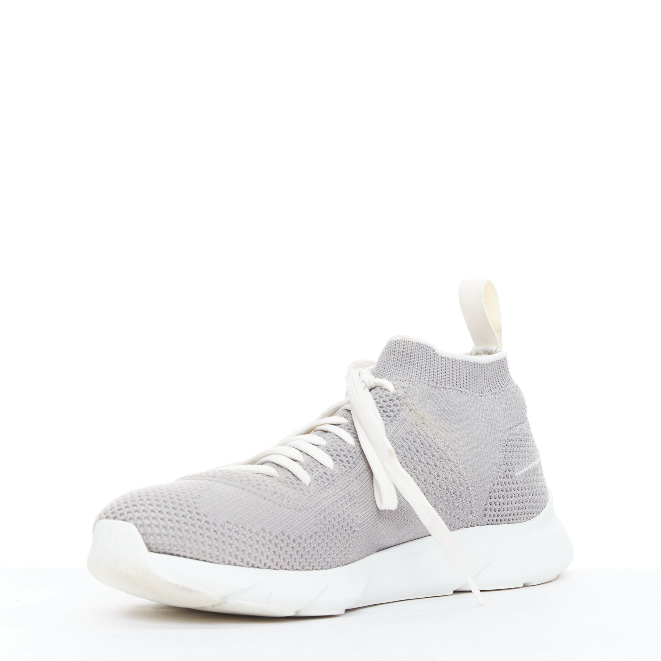 Dior DIOR HOMME B21 Sockes grey white logo knit low top lace sneakers Size US 5 / IT 35 - 4 Thumbnail