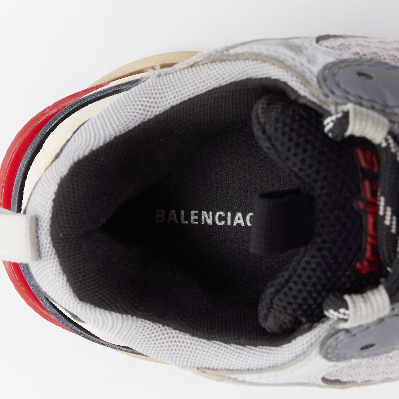 Balenciaga BALENCIAGA Triple S silver distressed stacked midsole chunky sneakers EU36 Size US 6 / IT 36 - 9 Thumbnail