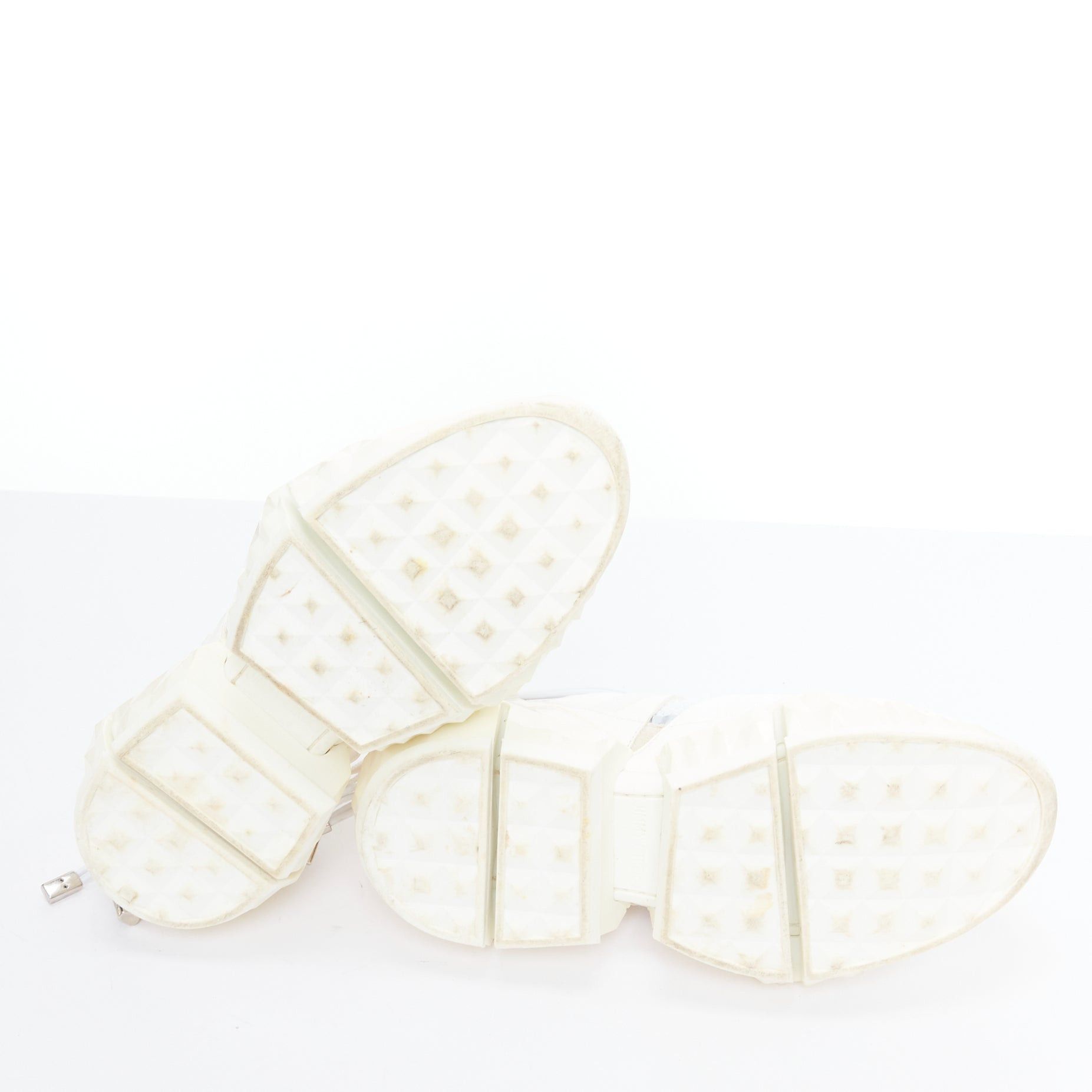 Jimmy Choo JIMMY CHOO Diamond Trail white faceted chunky sole sneakers EU36 Size US 6 / IT 36 - 11 Thumbnail