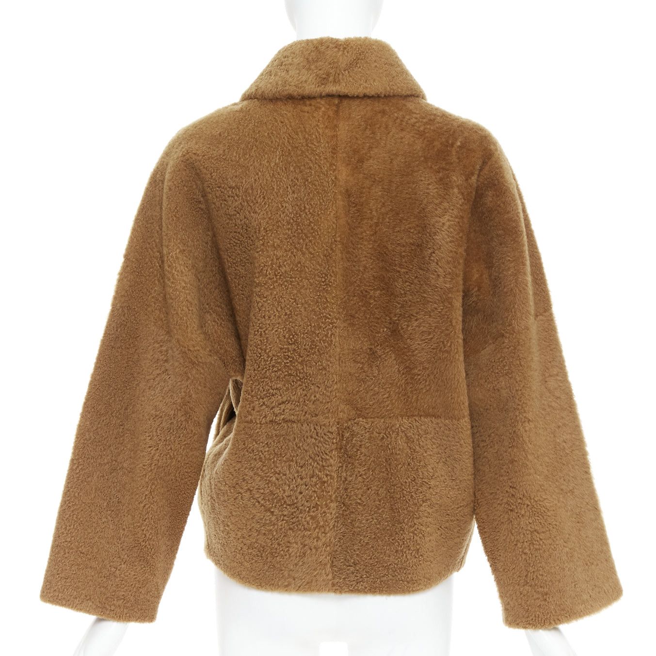 Max Mara MAX MARA brown lambskin leather shearling Teddy short coat IT38 XS Size XXS / US 00 / IT 34 - 6 Thumbnail