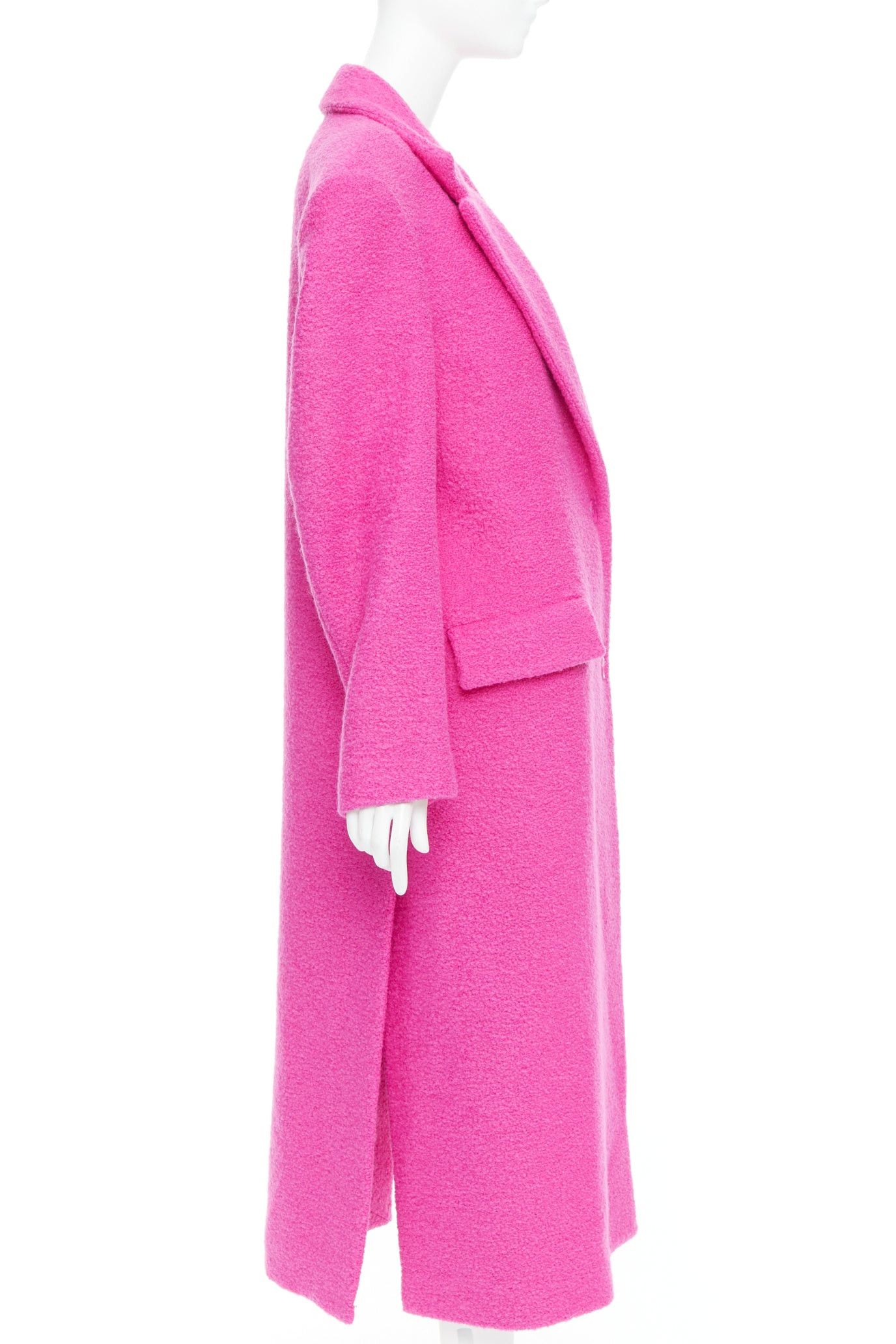 Valentino VALENTINO 2022 Runway PPInk hot pink wool blend long coat IT44 L Size ONE SIZE - 5 Thumbnail