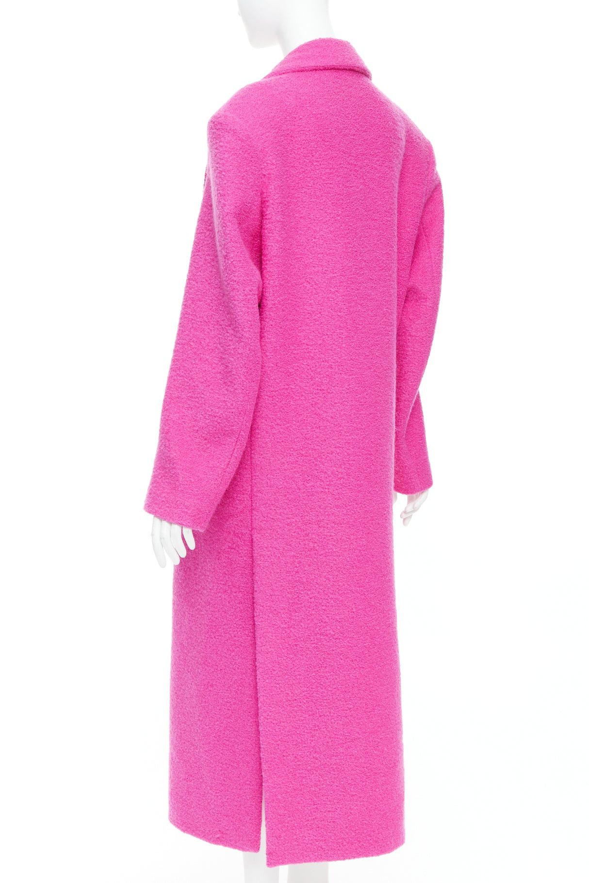 Valentino VALENTINO 2022 Runway PPInk hot pink wool blend long coat IT44 L Size ONE SIZE - 7 Thumbnail