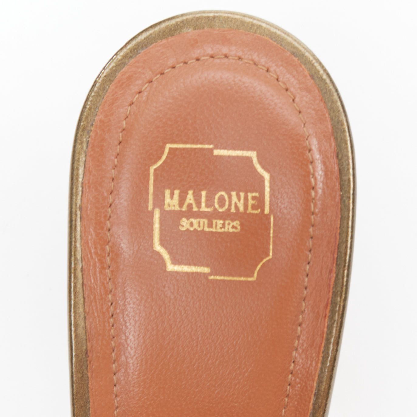 Malone Souliers MALONE SOULIERS brown velvet strass trim square open toe mules EU35.5 Size US 5.5 / IT 35.5 - 9 Thumbnail