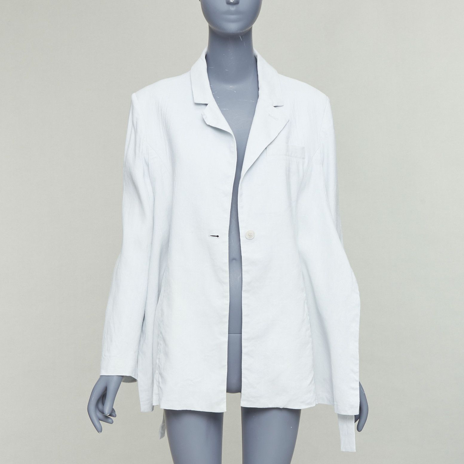 Jacquemus JACQUEMUS Le Coup De Soleil blue hemp virgin wool blend blazer FR34 XS Size XS / US 0-2 / IT 36-38 - 3 Thumbnail