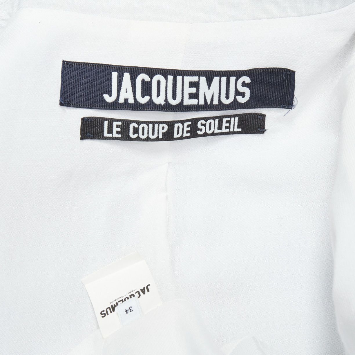 Jacquemus JACQUEMUS Le Coup De Soleil blue hemp virgin wool blend blazer FR34 XS Size XS / US 0-2 / IT 36-38 - 9 Thumbnail