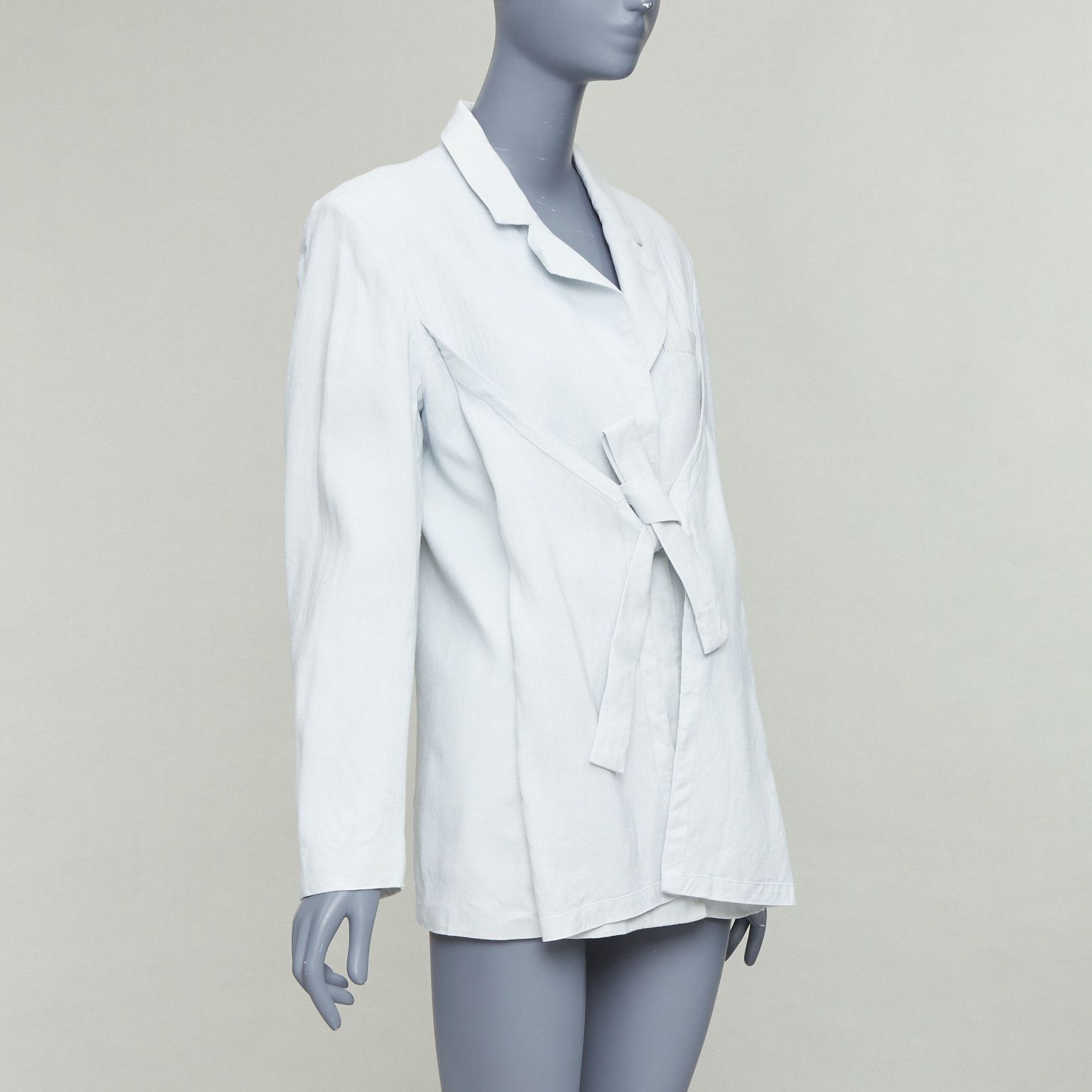 Jacquemus JACQUEMUS Le Coup De Soleil blue hemp virgin wool blend blazer FR34 XS Size XS / US 0-2 / IT 36-38 - 4 Thumbnail