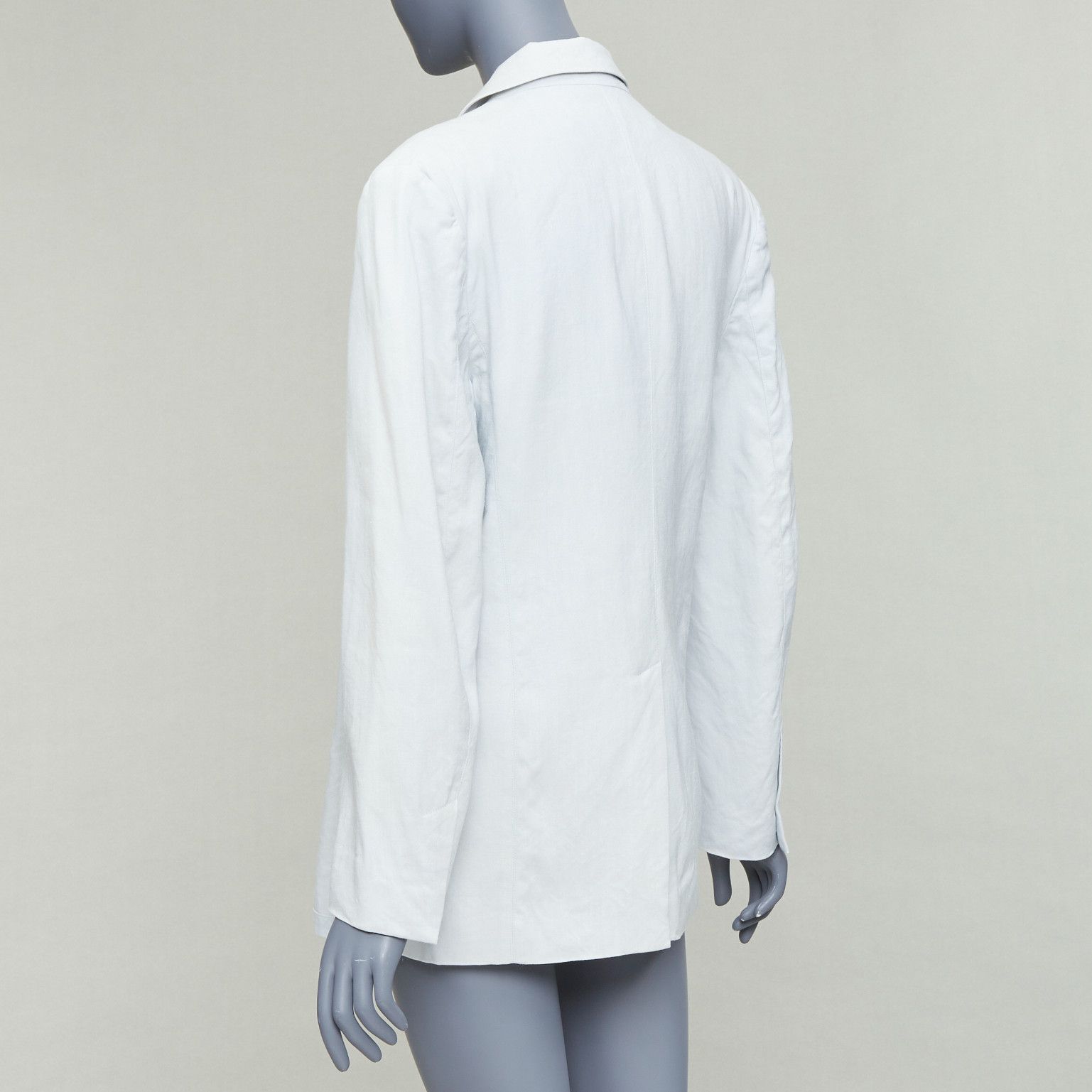 Jacquemus JACQUEMUS Le Coup De Soleil blue hemp virgin wool blend blazer FR34 XS Size XS / US 0-2 / IT 36-38 - 7 Thumbnail