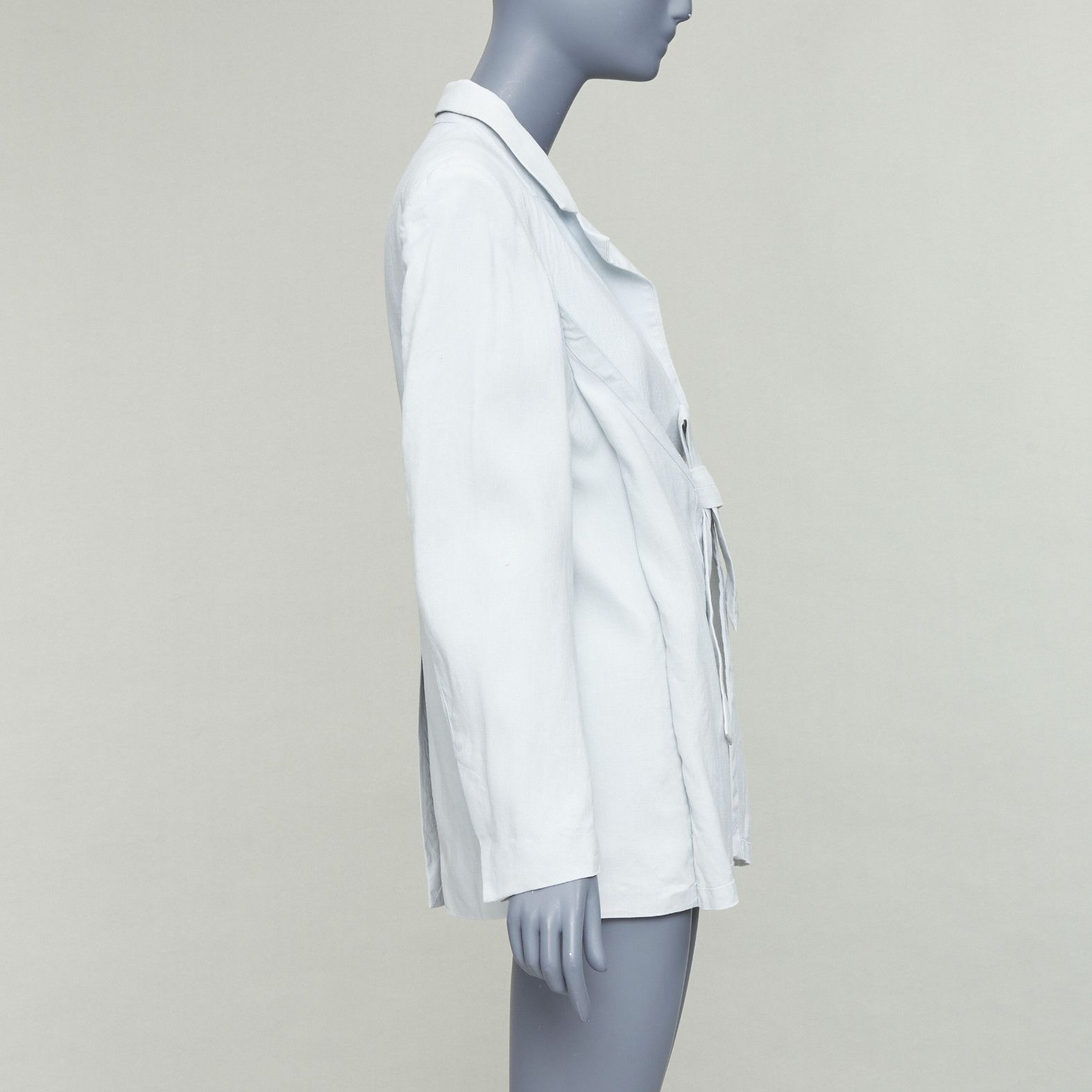 Jacquemus JACQUEMUS Le Coup De Soleil blue hemp virgin wool blend blazer FR34 XS Size XS / US 0-2 / IT 36-38 - 5 Thumbnail