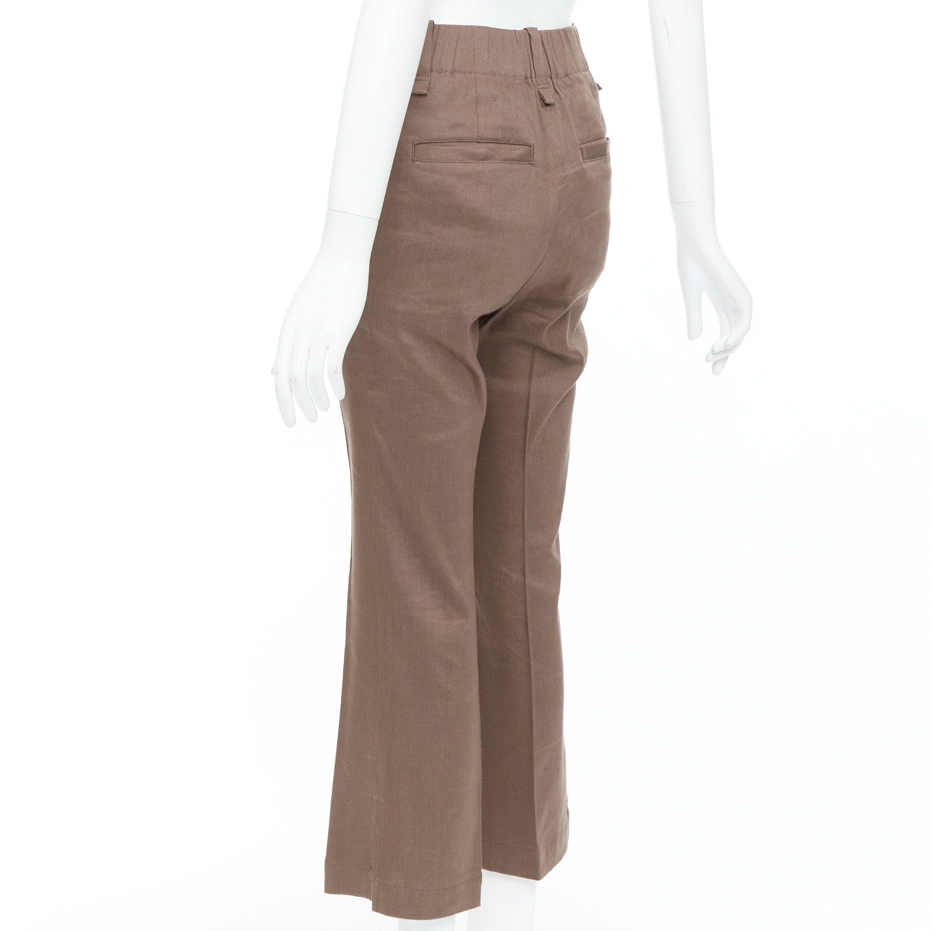 Issey Miyake ISSEY MIYAKE brown linen blend high waist pants JP1 S Size 27" / US 4 / IT 40 - 6 Thumbnail