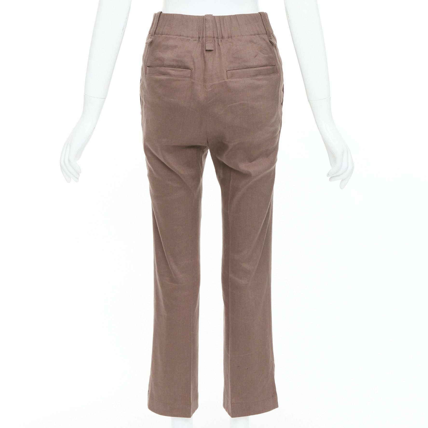Issey Miyake ISSEY MIYAKE brown linen blend high waist pants JP1 S Size 27" / US 4 / IT 40 - 5 Thumbnail