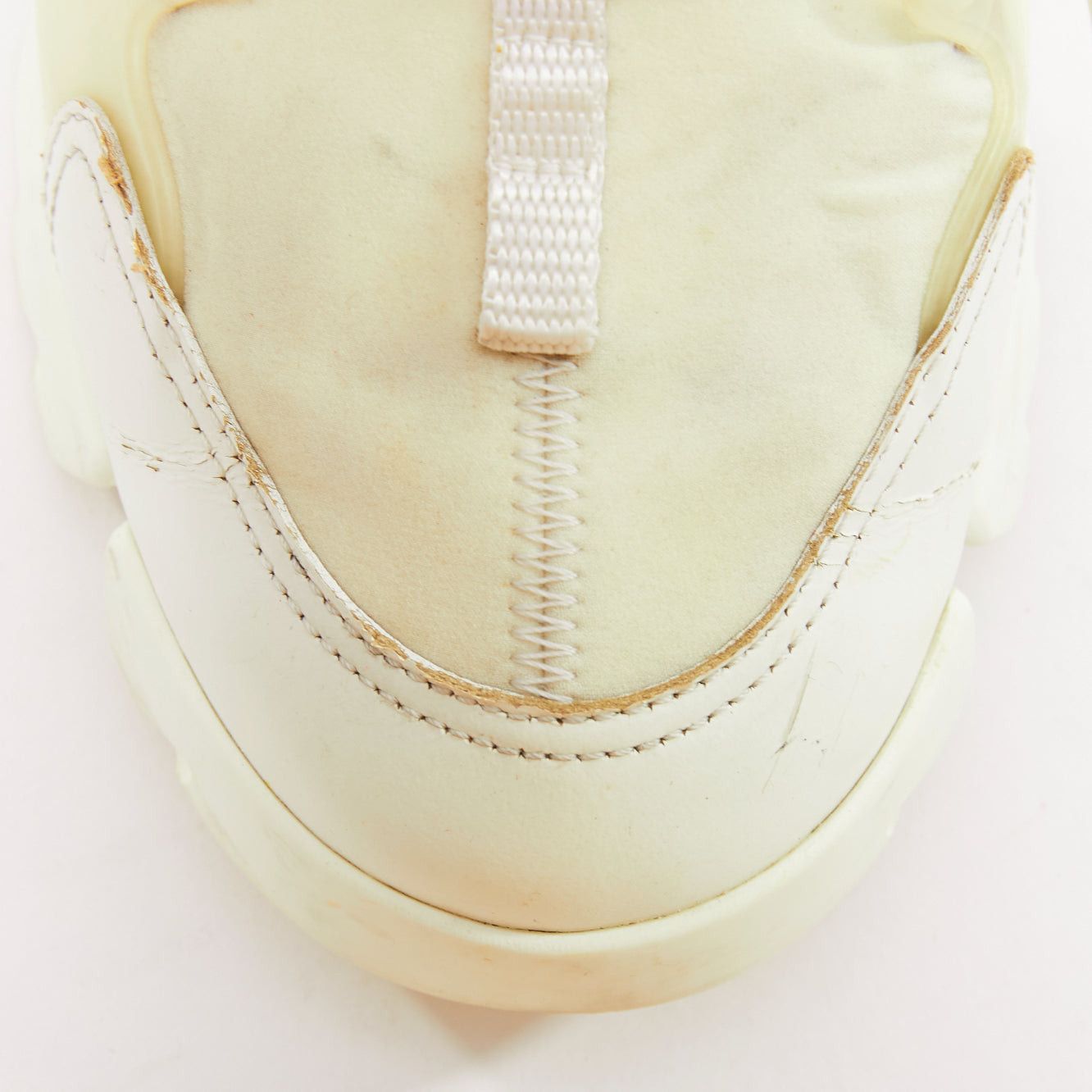 Dior CHRISTIAN DIOR D-Connect white cream rubber layer sneakers EU38 Size US 8 / IT 38 - 8 Thumbnail