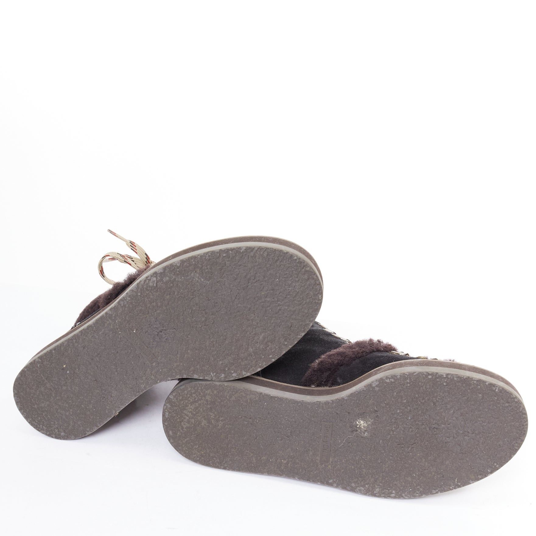 See by Chloe SEE BY CHLOE Eileen brown shearling black suede mountain hiking boots EU37 Size US 7 / IT 37 - 11 Thumbnail