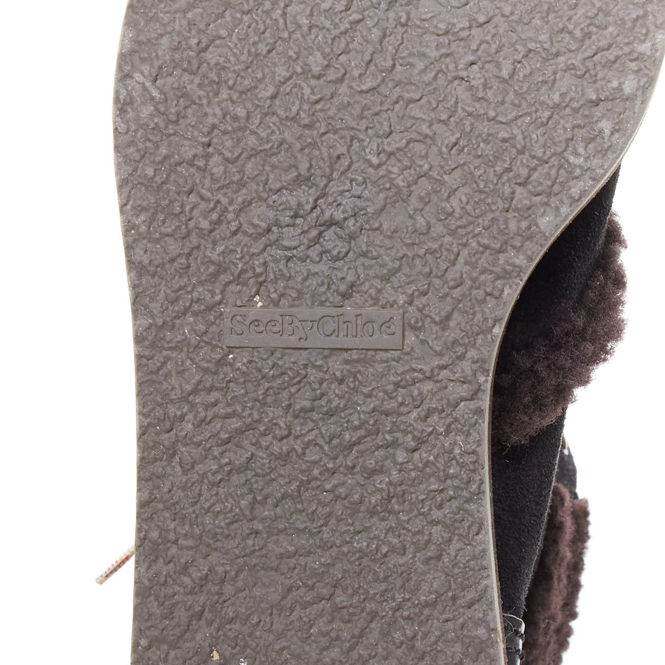 See by Chloe SEE BY CHLOE Eileen brown shearling black suede mountain hiking boots EU37 Size US 7 / IT 37 - 10 Thumbnail