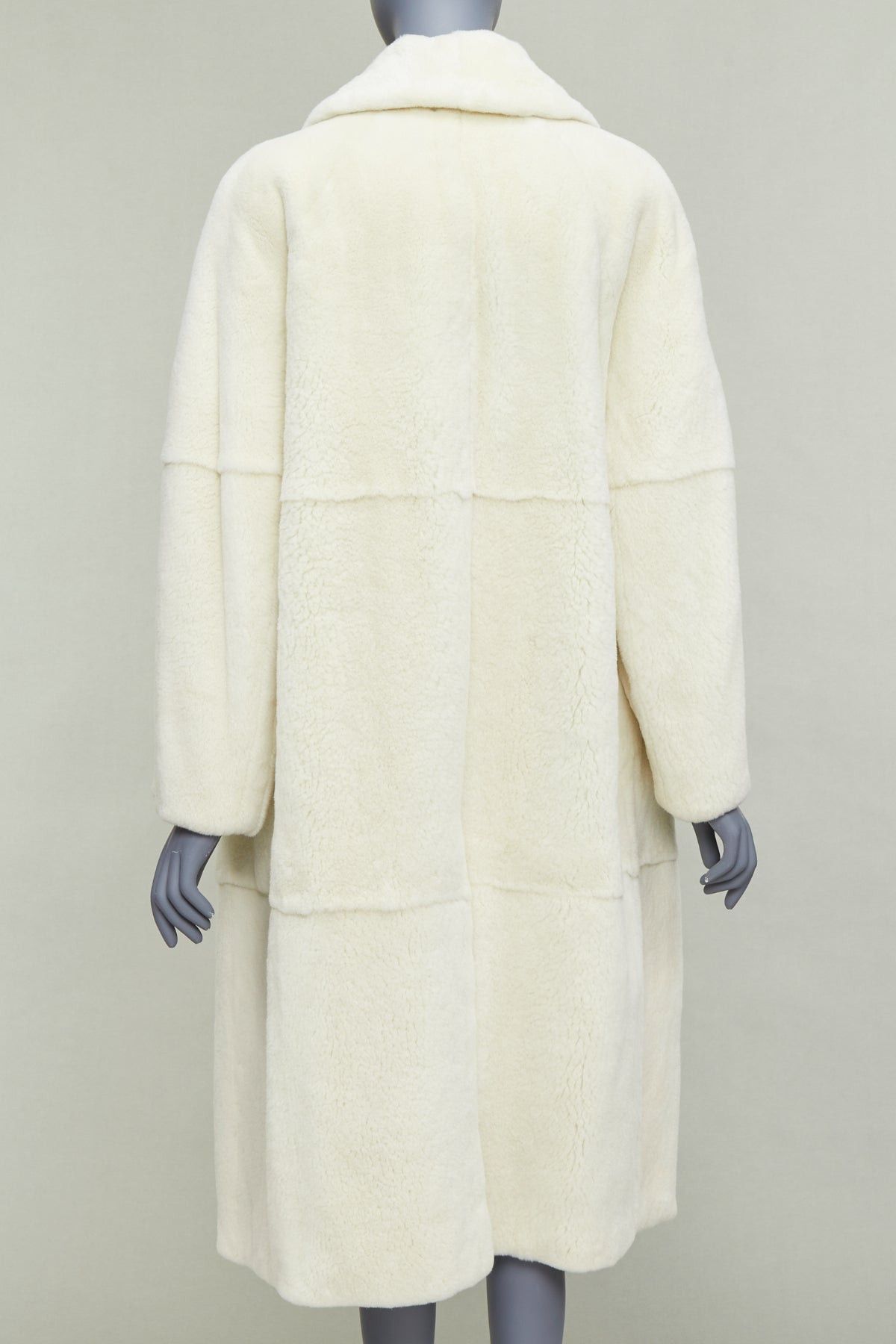Other QIQIFUR off white real fur patchwork big belt loop long coat FR38 M Size M / US 6-8 / IT 42-44 - 5 Thumbnail