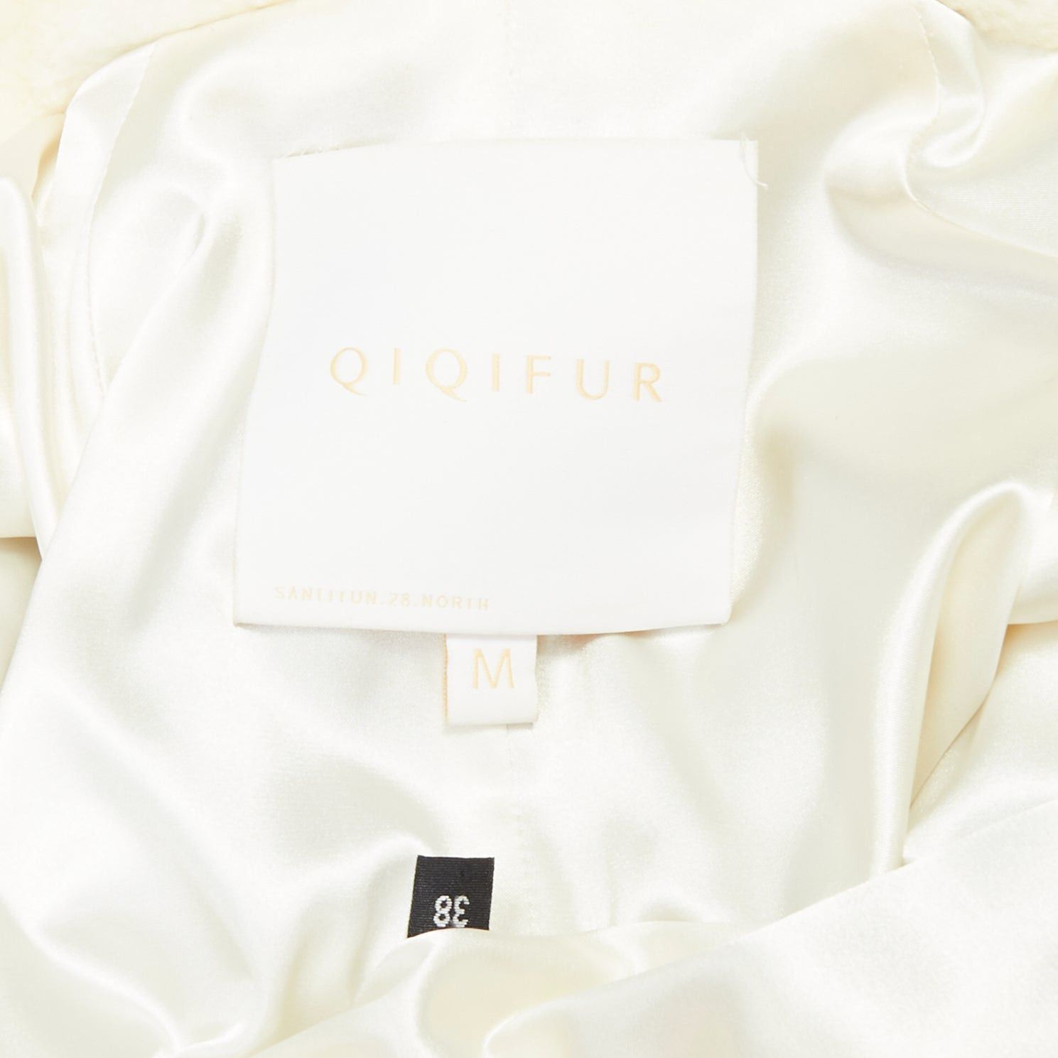 Other QIQIFUR off white real fur patchwork big belt loop long coat FR38 M Size M / US 6-8 / IT 42-44 - 8 Thumbnail