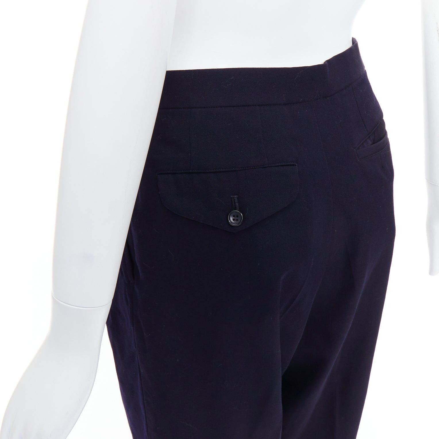 Comme des Garcons COMME DES GARCONS 2016 navy wool balloon cropped trousers S Size 27" / US 4 / IT 40 - 2 Thumbnail