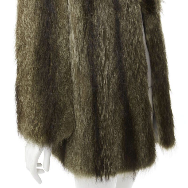 Other HURTIQ brown fur long sleeve collar hook eye jacket coat Size ONE SIZE - 8 Thumbnail