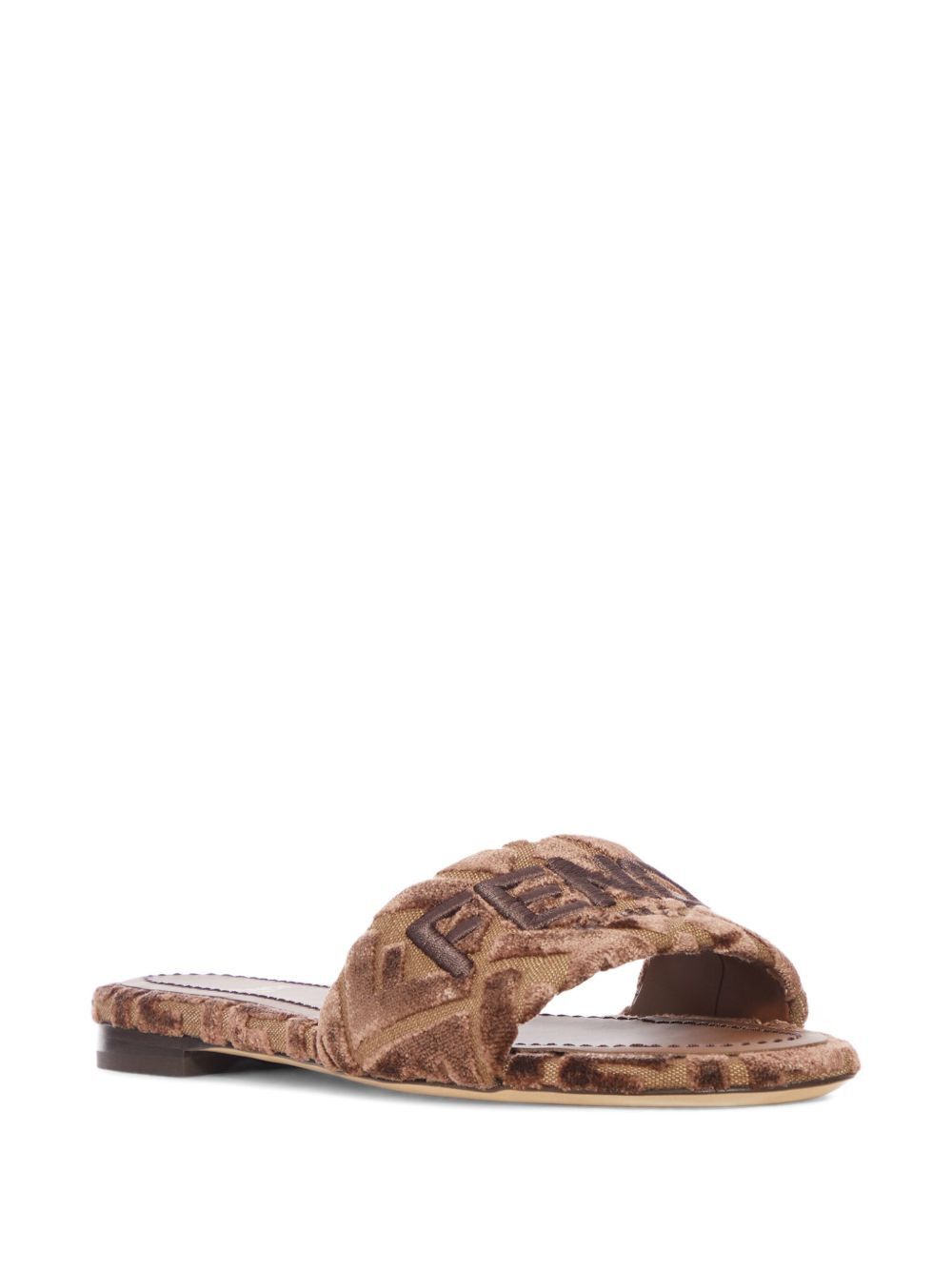 Fendi FENDI SUNSHINE VELVET SANDALS Size US 6 / IT 36 - 3 Thumbnail