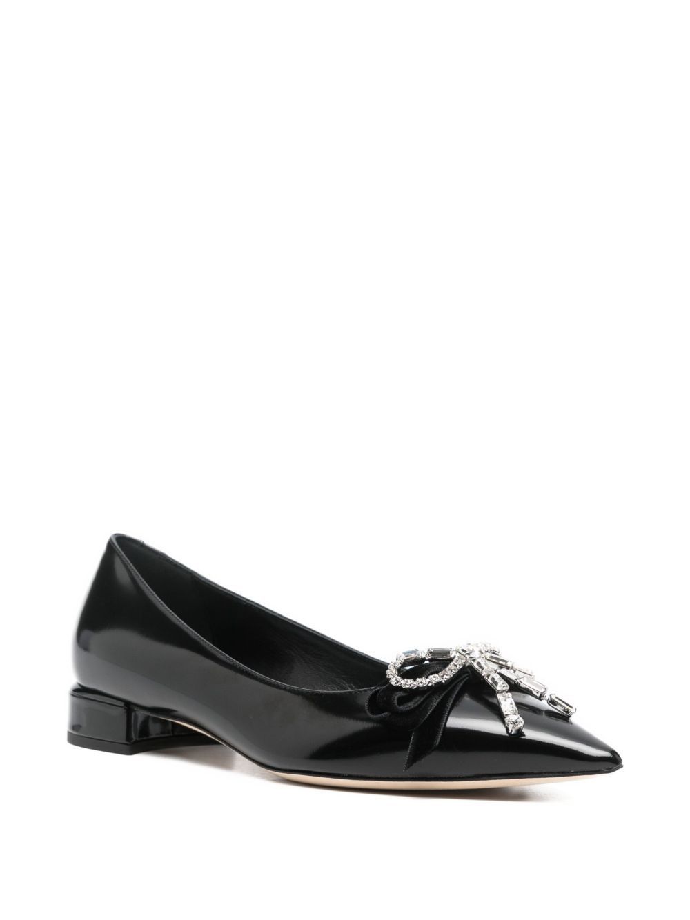 Jimmy Choo AURIA LEATHER BALLET FLATS Size US 11 / IT 41 - 3 Thumbnail