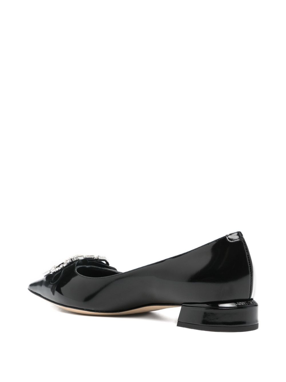 Jimmy Choo AURIA LEATHER BALLET FLATS Size US 11 / IT 41 - 4 Thumbnail