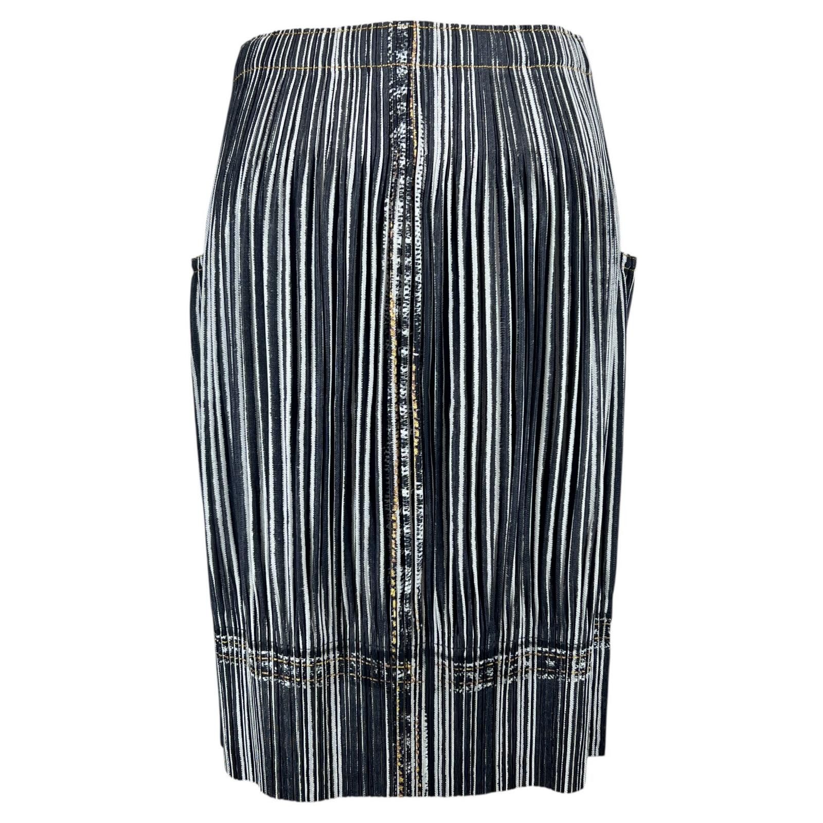 Issey Miyake Issey Miyake PLEATS PLEASE Denim transfer Skirt Others Skirts PP01-JG594 DUTY FREE for USA Size ONE SIZE - 3 Thumbnail