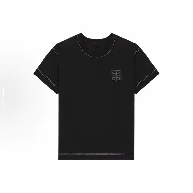 Givenchy GIVENCHY Logo Stitch Short Sleeve Tee - dmc Size US L / EU 52-54 / 3 - 5 Thumbnail
