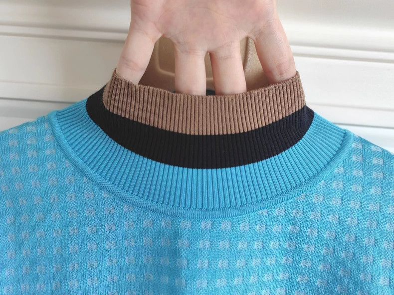 Fendi FENDI Blue Knit Long Sleeve Top - dmc Size US S / EU 44-46 / 1 - 3 Thumbnail
