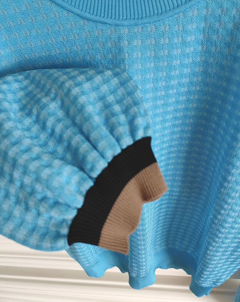Fendi FENDI Blue Knit Long Sleeve Top - dmc Size US S / EU 44-46 / 1 - 7 Thumbnail