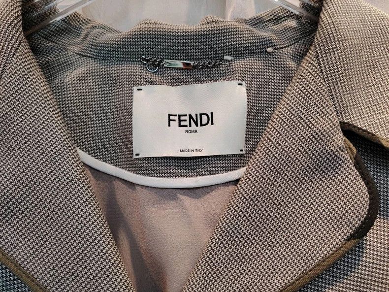 Fendi Fendi Gray High-Waist Blazer Jacket - dmc Size US XS / EU 42 / 0 - 4 Thumbnail