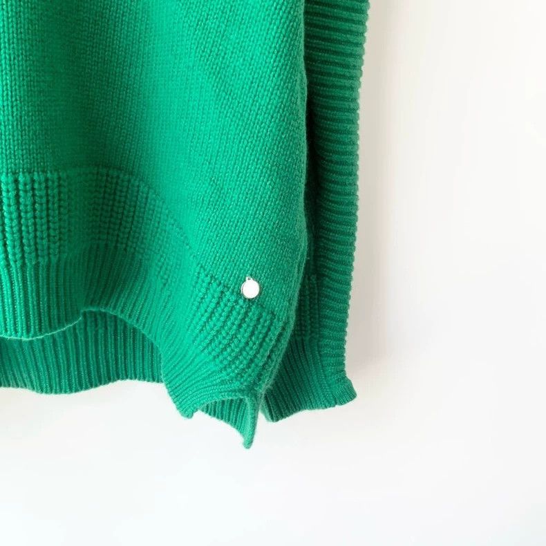 Hermes Hermes Green V-Neck Cashmere Sweater - dmc Size US M / EU 48-50 / 2 - 3 Thumbnail