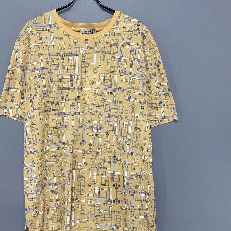 Hermes Hermes Labyrinthe Equestre Print Tee - dmc Size US XL / EU 56 / 4 - 2 Thumbnail