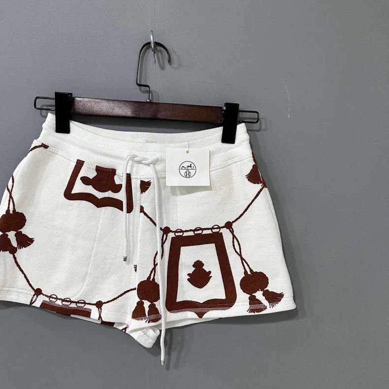 Hermes Hermes Street Print White Shorts - dmc Size US 34 / EU 50 - 3 Thumbnail