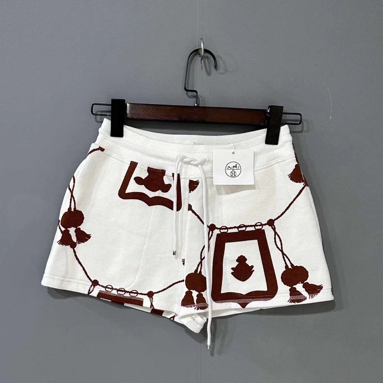 Hermes Hermes Street Print White Shorts - dmc Size US 34 / EU 50 - 2 Thumbnail