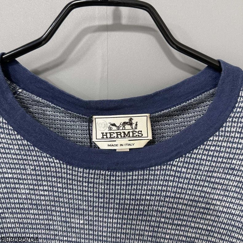 Hermes Hermes H Print Knit Short Sleeve - dmc Size US L / EU 52-54 / 3 - 5 Thumbnail