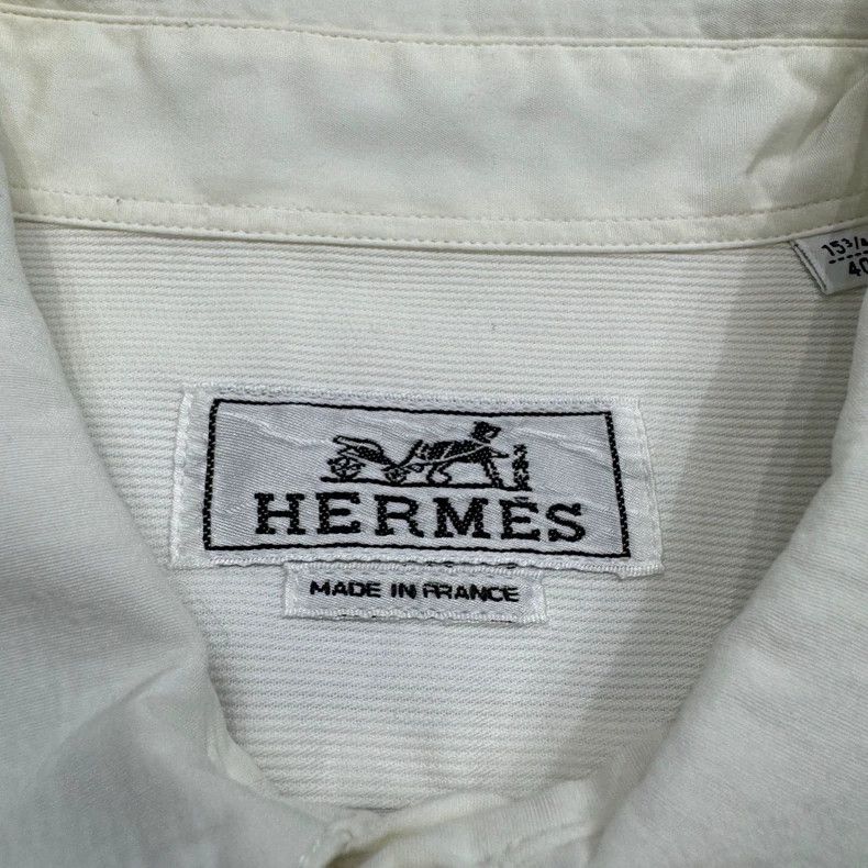 Hermes Hermes Solid Color Shirt - dmc Size US L / EU 52-54 / 3 - 6 Thumbnail