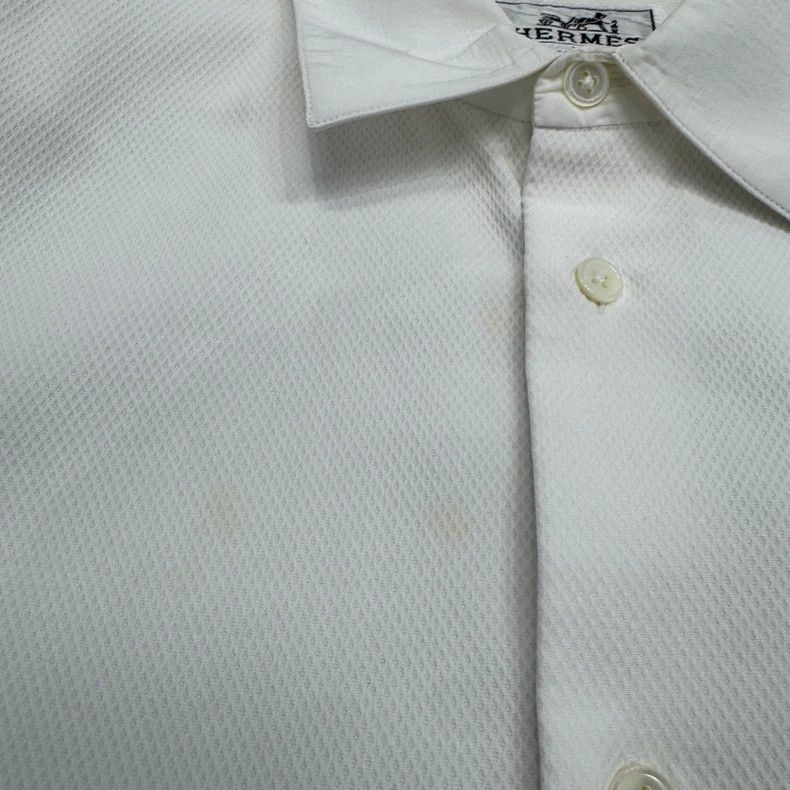 Hermes Hermes Solid Color Shirt - dmc Size US L / EU 52-54 / 3 - 4 Thumbnail