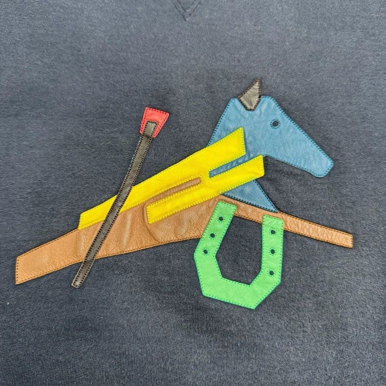 Hermes Hermes Paneled Pony Sweatshirt - dmc Size US M / EU 48-50 / 2 - 6 Thumbnail