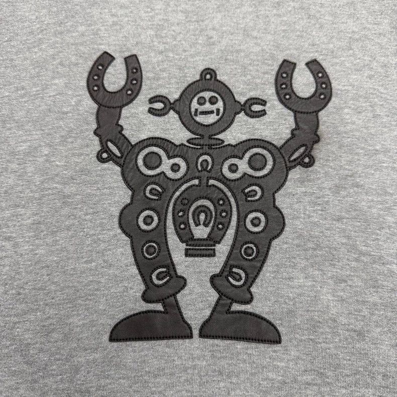 Hermes Hermes Robot Print Hoodie Sweatshirt - dmc Size US L / EU 52-54 / 3 - 5 Thumbnail