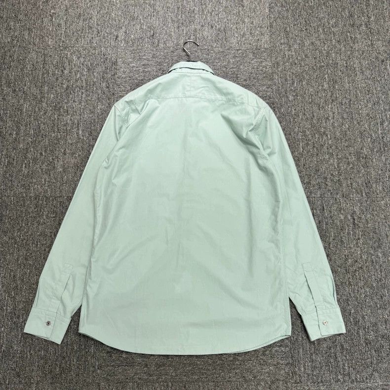 Hermes Hermes Mint Green Pocket Shirt - dmc Size US XL / EU 56 / 4 - 5 Thumbnail