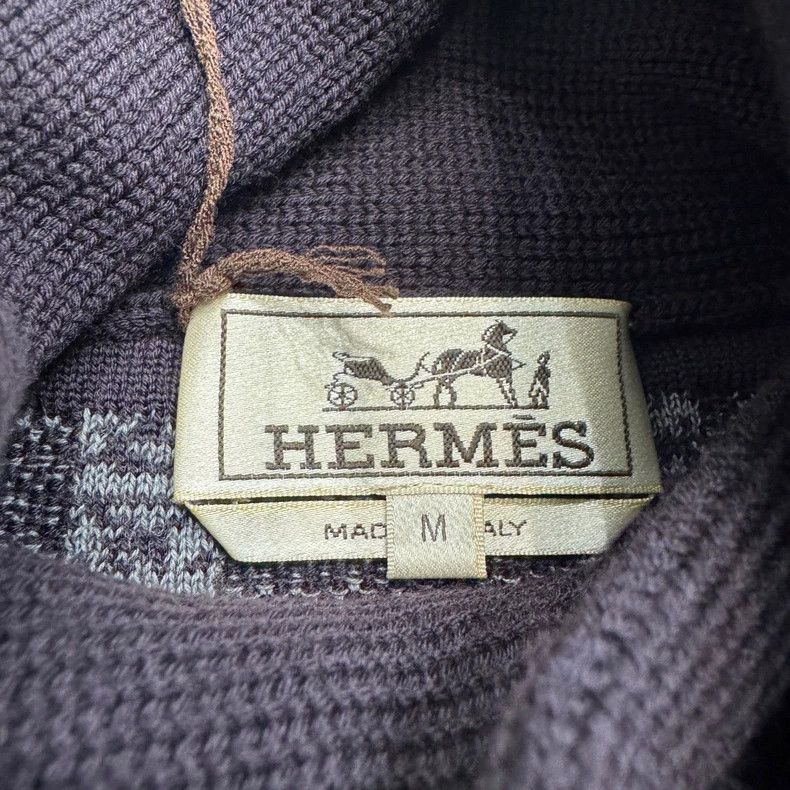 Hermes Hermes Plaid Pattern Sweater - dmc Size US M / EU 48-50 / 2 - 2 Thumbnail