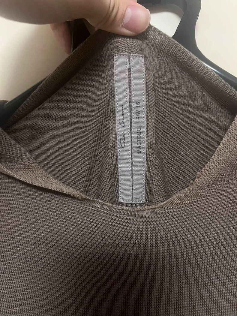 Rick Owens Rick Owens Dust Hooded Knit Top - dmc Size US S / EU 44-46 / 1 - 3 Thumbnail