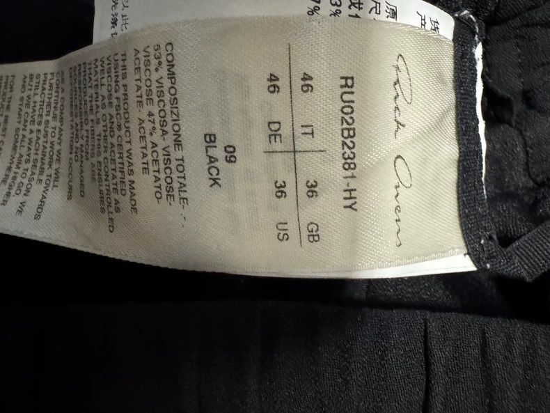 Rick Owens Rick Owens Black Dropped-Crotch Pants - dmc Size US 36 / EU 52 - 5 Thumbnail