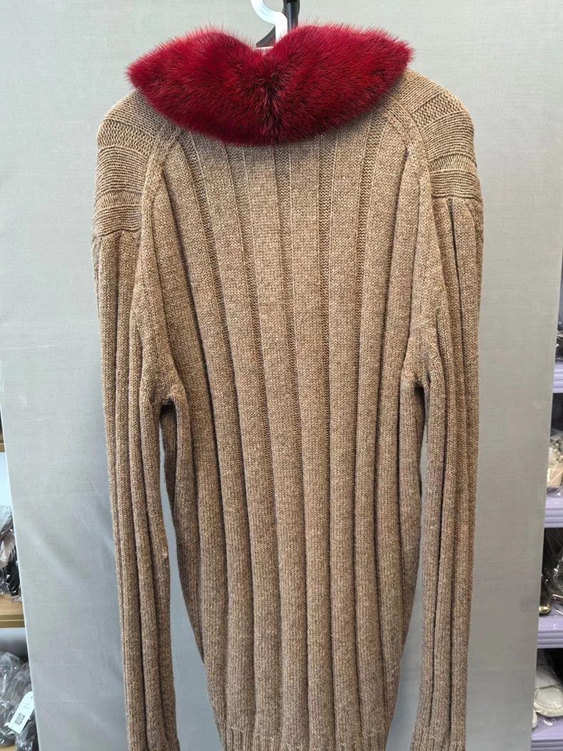 Gucci Gucci Fox Fur Collar Long Sweater M - dmc Size US M / EU 48-50 / 2 - 2 Thumbnail